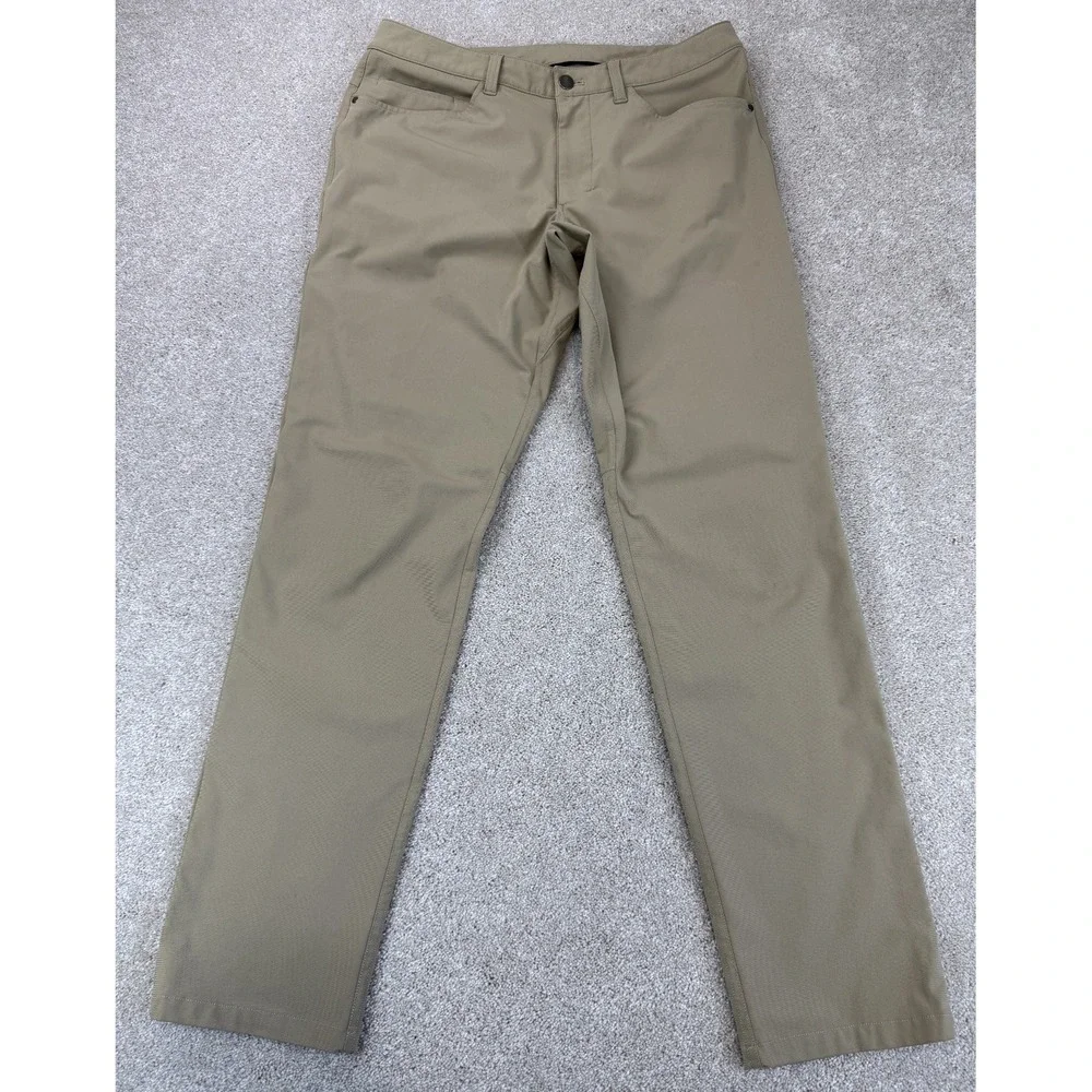 Lululemon Pants Men's 32x31 Tan ABC Classic Fit 5 Pocket Warpstreme Golf Chino